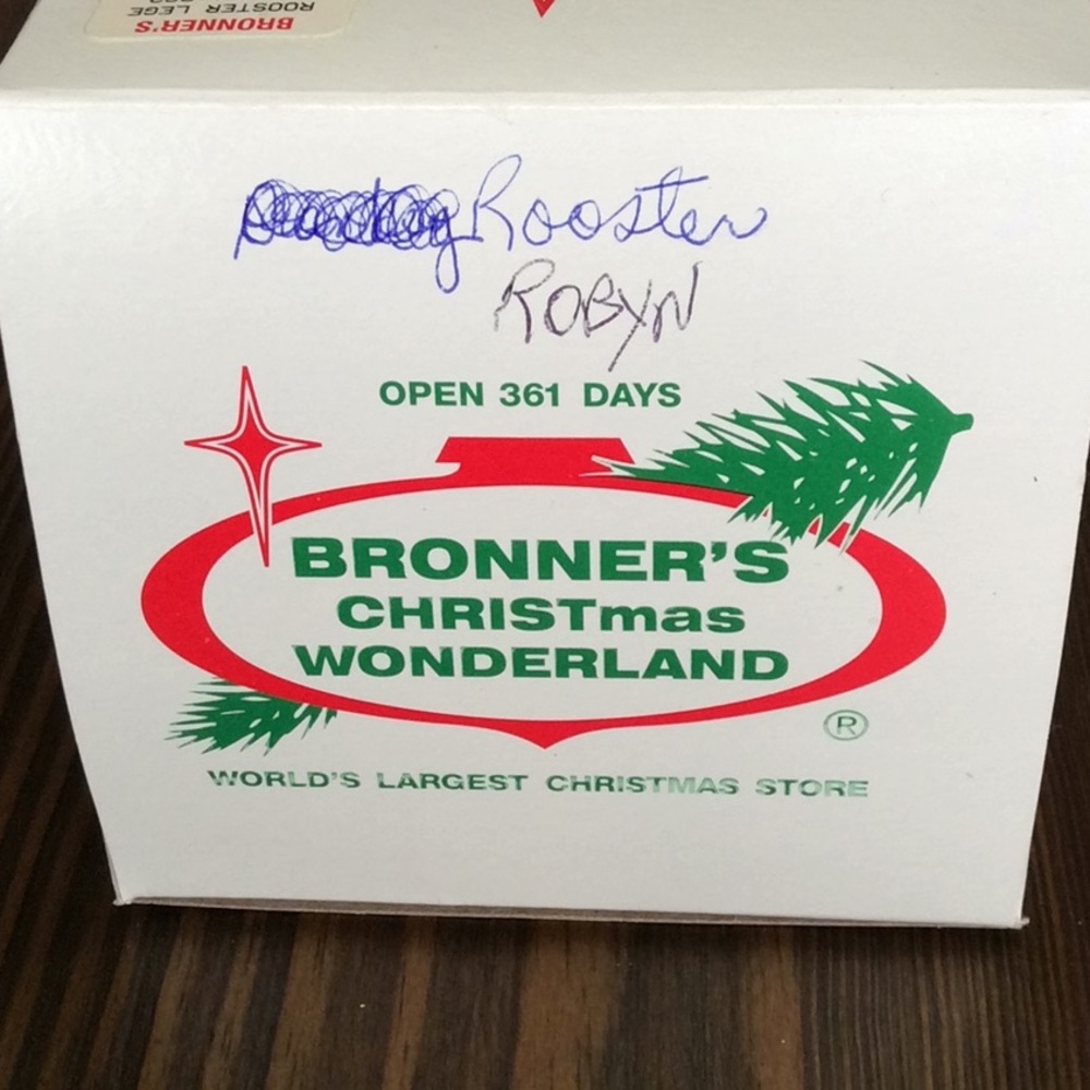 FINAL SALE PRICE Bronner’s Rooster Ornament in Original Box + Bonus - Picture 4 of 9